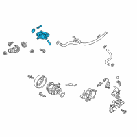 OEM 2019 Hyundai Elantra Fitting Assembly-Coolant Inlet Diagram - 25630-03850