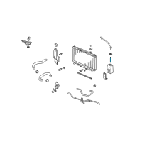 OEM 2009 Acura TSX Hose, Reserve Tank Diagram - 19103-RL2-G00