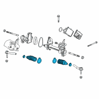 OEM 2022 GMC Acadia Boot Kit-Steering Gear Diagram - 23214221