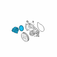 OEM BMW Thermostat With Seal Diagram - 11-53-7-586-885