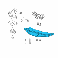 OEM 2016 Chevrolet Caprice Transmission Support Diagram - 92243606