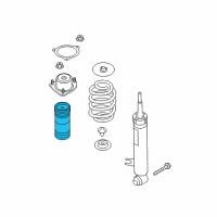 OEM BMW Additional Damper, Rear, W/ Prot. Tube Diagram - 33-53-6-865-130