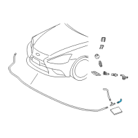 OEM 2020 Lexus RC300 Hose Diagram - 90075-15059