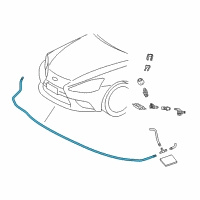 OEM 2014 Lexus IS350 Hose Diagram - 90075-15086