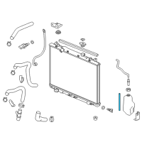 OEM 2019 Acura MDX Hose, Reserve Tank Diagram - 19103-PFE-J00