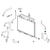 OEM 2016 Acura TLX Cap, Reservoir Tank Diagram - 19102-5J6-A00