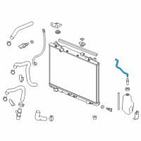 OEM Acura MDX Tube B, Reserve Tank Diagram - 19104-5WS-A00