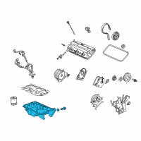 OEM 2015 Honda Accord Pan Complete, Oil Diagram - 11200-5MH-A00