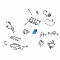 OEM 2008 Acura MDX Plate Assembly, Front Timing Belt Back Cover Diagram - 11860-RCA-A00