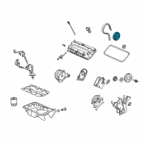 OEM Honda Pulley, Rear Timing Belt Driven Diagram - 14270-RCA-A01