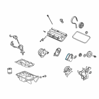 OEM Acura RL Gasket, Front Timing Belt (Upper) Diagram - 11822-RCA-A00