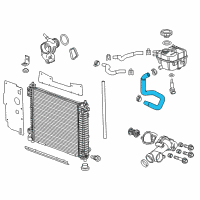 OEM Cadillac SRX Hose-Radiator Surge Tank Outlet Diagram - 20795785