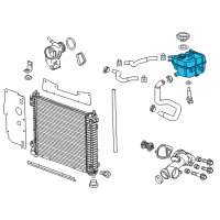 OEM 2011 Cadillac SRX Tank-Radiator Surge Diagram - 20902126