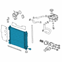 OEM 2011 Cadillac SRX Radiator Diagram - 20926496