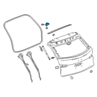 OEM Cadillac XT4 Hinge Diagram - 23276955