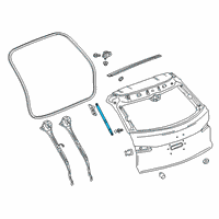 OEM 2015 Chevrolet Suburban Lift Cylinder Diagram - 13528123