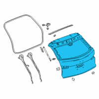 OEM 2019 Cadillac XT4 Lift Gate Diagram - 84551765