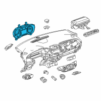 OEM Chevrolet Malibu Cluster Assembly Diagram - 84581705