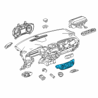 OEM 2016 Chevrolet Malibu Dash Control Unit Diagram - 23414955