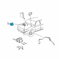 OEM 1996 Toyota 4Runner ABS Relay Diagram - 88263-35090