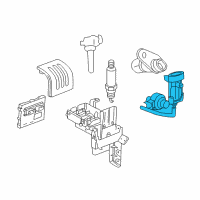 OEM 2010 Chevrolet Malibu Knock Sensor Diagram - 12621820
