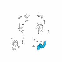 OEM Ford Fusion Transmission Mount Bracket Diagram - 8E5Z-6031-A