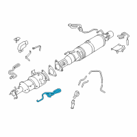 OEM 2019 Nissan Titan XD Exhaust Gas Temperature Sensor Diagram - 22640-EZ41B