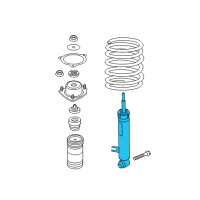 OEM 2013 BMW X5 Rear Right Shock Absorber Diagram - 33-52-6-781-926