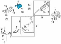 OEM 2021 Hyundai Accent Protector-Heat Center Diagram - 28793-H8100