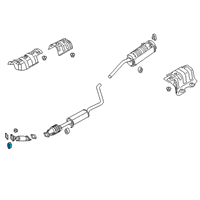 OEM Kia Rio Hanger-Exhaust Pipe Diagram - 28780H2000