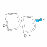 OEM 2004 Toyota Tundra Lock Assembly Diagram - 62910-34012-B1