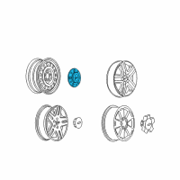 OEM 2011 Chevrolet Impala Hub Cap Diagram - 9597539