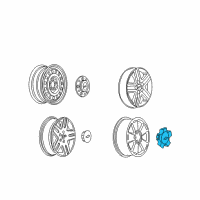 OEM 2007 Chevrolet Impala Hub Cap Diagram - 9595369