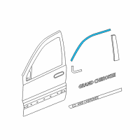 OEM 2015 Jeep Grand Cherokee Molding-Day Light Opening Diagram - 57010500AE