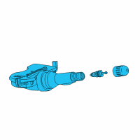 OEM Cadillac Sensor Diagram - 13598772