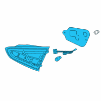 OEM 2018 Kia Forte5 Lamp Assembly-Rear Combination Inside Diagram - 92404A7100
