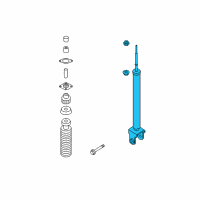 OEM 2009 Nissan Altima ABSORBER Kit-Shock, Rear Diagram - E6210-JA00D