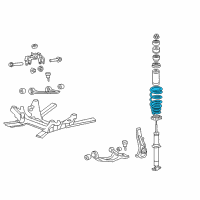 OEM 2009 Cadillac CTS Front Spring Diagram - 15264551