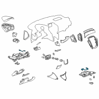 OEM 2015 Cadillac SRX Courtesy Lamp Diagram - 15855916