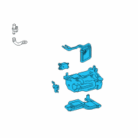 OEM 1999 Lexus LX470 Heater Core Diagram - 8715060660