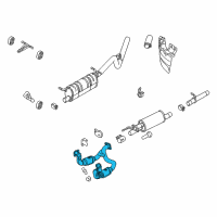 OEM 2021 Ford F-350 Super Duty Catalytic Converter Diagram - HC3Z-5F250-D