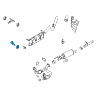 OEM 2020 Ford F-250 Super Duty Muffler Front Bracket Diagram - HC3Z-5A242-A