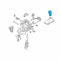 OEM 2015 Hyundai Santa Fe Sport Knob Assembly-Gear Shift Lever Diagram - 46720-2W100