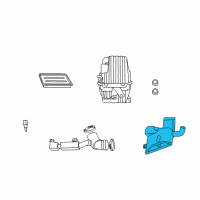 OEM Dodge Journey Air Cleaner Hose Diagram - 4891911AB