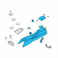 OEM Console-Front Diagram - 84611-2C070-LK