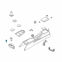 OEM 2009 Hyundai Tucson Knob-GEARSHIFT Lever Diagram - 43711-2C100-LK