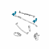 OEM 2001 GMC Safari Idler Arm Diagram - 12479345