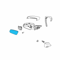 OEM Ford Mustang Mirror Glass Diagram - AR3Z-17K707-B