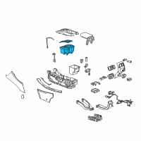 OEM 2014 Buick LaCrosse Cup Holder Diagram - 90904973