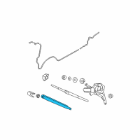 OEM 2010 Hyundai Santa Fe Rear Wiper Arm Assembly Diagram - 98811-2B000